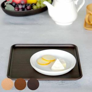 トレー 24cm 正角 Nhhome 木目調 プラスチック （ トレイ カフェトレー スクエア 正方形 ）