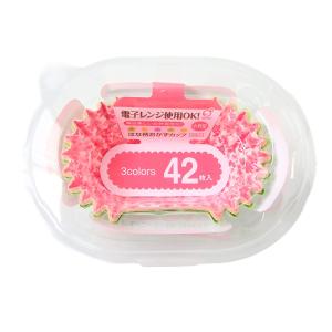 おかずカップ 小判 42枚入り （ レンジ対応 お弁当カップ おかず入れ 花柄 ）｜livingut