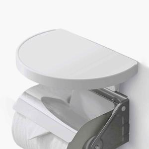 トイレ収納 トイレシェルフ ラウンド （ 棚 シェルフ トイレットペーパーホルダー ）｜livingut