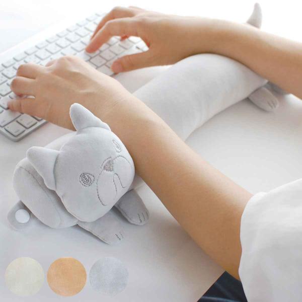 アームレスト わふわふ 2wayアームレスト （ 手首 キーボード クッション パソコン 昼寝 枕 ...
