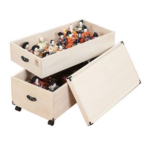 マーゼルン 総桐 ひな人形収納ケース 1段 日本製 幅82cm （ 桐 収納