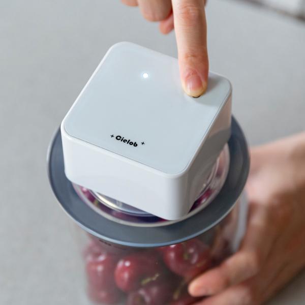 保存容器 Cielob 電動バキュームポンプ （ セーロブ ワンプッシュ キャニスター 真空保存容器...