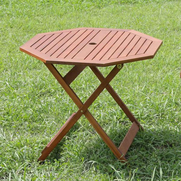 ガーデンテーブル 八角テーブル 幅90cm 木製