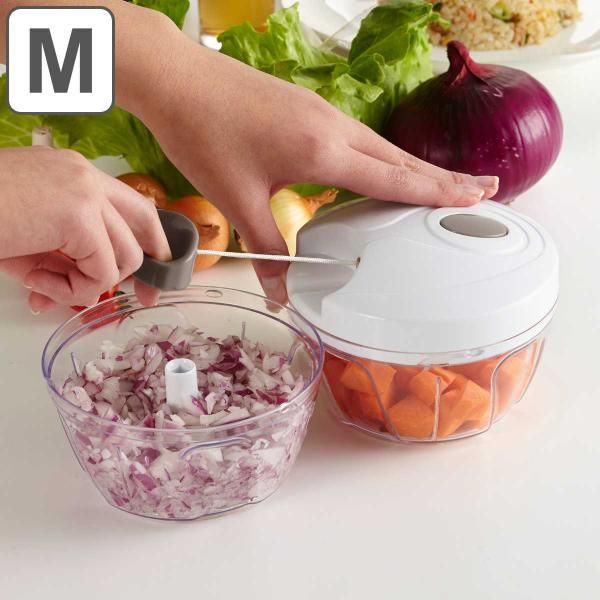 フードチョッパー みじん切り器 簡単みじん切りチョッパー M （ 手動チョッパー フードカッター み...