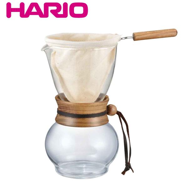 ハリオ ドリップポット ウッドネック 480ml 耐熱ガラス DPW-3 （ HARIO コーヒーサ...