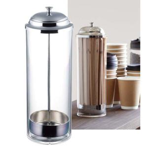 2xOldヴィンテージガラスストローディスペンサーホルダー : STK