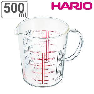 ハリオ メジャーカップ ワイド 500ml 耐熱ガラス （ HARIO 計量コップ メジャーコップ 熱湯OK 500cc ガラス製 電子レンジ対応 食洗機対応 ）｜livingut