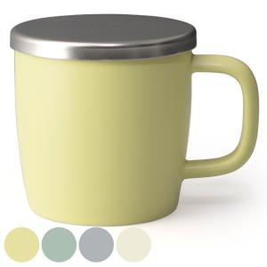 マグカップ フタ付 325ml Brew in Mug ブリューインマグ 陶器 （ ティーカップ カップ コップ 茶こし 茶漉し ストレーナー フィルター付き 1人用 ）