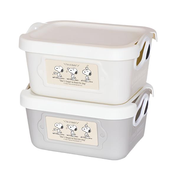 スヌーピー フタ付きミニやわらかバケツSQ1(2pcs) （ 収納 ボックス ケース やわらかい デ...