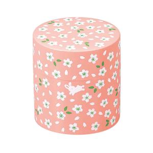 HAKOYA 茶筒 茶入れ 300ml 朱花見うさぎ （ おしゃれ 日本製 かわいい