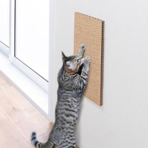 爪とぎ 吸着壁に貼れる猫のつめとぎ 麻 猫 壁 日本製 （ ねこ 猫用品 つめとぎ 貼って剥がせる 簡単吸着 壁用 ）