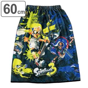 巻きタオル マイクロファイバー 60×110cm スプラトゥーン3 （ タオル プール ラップタオル キッズ キャラクター 綿100 ）｜livingut