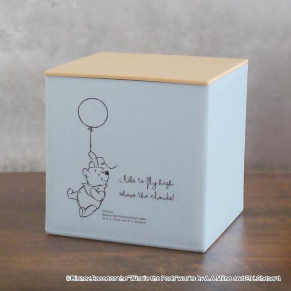 箱型ティッシュケース くまのプーさん フタ付 日本製 （ ティッシュケース ふた付き ティッシュボッ...