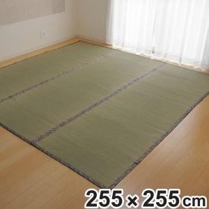 い草上敷き 純国産 い草 カーペット 糸引織 湯沢 団地間4.5畳 約255×255cm （ マット い草マット い草カーペット 絨毯 畳カバー ござ 畳表 ）｜livingut