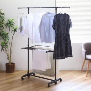 物干し 室内 ブラック ポーリッシュ 伸縮室内物...の商品画像