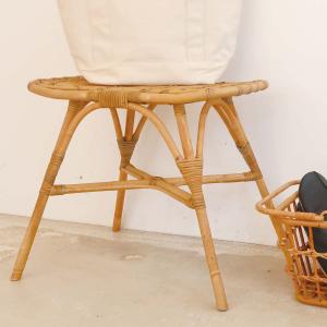 ラタンスツール 円形 籐家具 高さ41cm : リビングート ヤフー店 - 通販