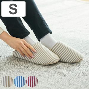 スリッパ クロッカス Sサイズ 22.0-24.5cm ストライプ柄 （ ルームシューズ ルームスリッパ 自宅 来客用 室内 レディース 室内履き オフィス ）｜livingut