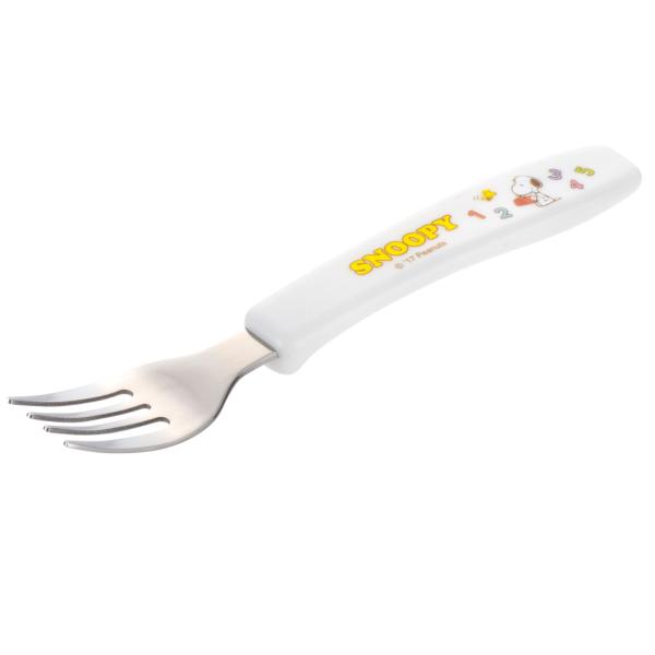 フォーク 三指持ち 14cm トライ食器 ステンレス （ 食洗機対応 カトラリー 子ども用 スヌーピ...
