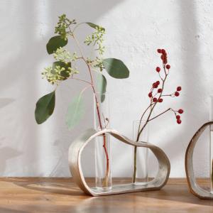 花瓶 フレームベース ヘキサゴン （ 花びん 花器 フラワーベース