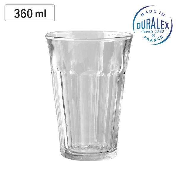 デュラレックス コップ 360ml PICARDIE ピカルディ 強化ガラス （ 食洗機対応 電子レ...