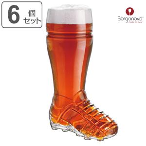 ビアグラス 370ml Borgonovo ボルゴノヴォ ガラス 6個セット （ 食器 ビールグラス グラス コップ カップ ガラス製 ）｜livingut