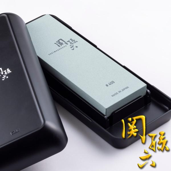 砥石 荒 #400 関孫六 包丁研ぎ （ 研ぎ石 荒砥石 包丁 研ぎ 包丁研ぎ石 角砥石 日本製 ）