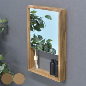 パラデック ウォールミラー 44.5×52.5cm ヴィンテージ 古木材