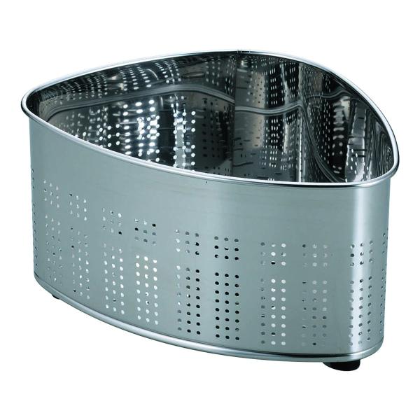 三角コーナー アットアクア 抗菌ステンレス製深型三角コーナー ゴム足付き （ ステンレス 抗菌 日本...