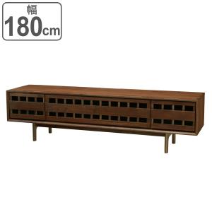 久和屋 テレビ台 幅125cm TVボード ロータイプ ルーバーデザイン 無垢