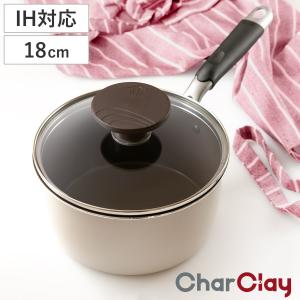 パール金属 片手鍋 18cm IH対応 ガラス蓋付き セラミール （ ガス火