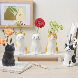 ナタリー・レテ ヴェイス・ラッキー・キャット マネキ 招き猫の花瓶