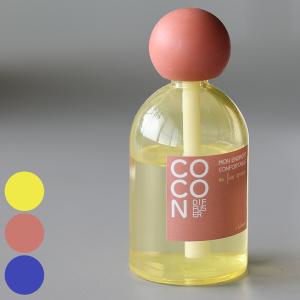 ディフューザー COCON DIFFUSER 80ml ガラス 石膏 （ 韓国風 リードディフューザー ロリポップ キャンディー 芳香剤 ルームフレグランス アロマ フレグランス ）｜livingut