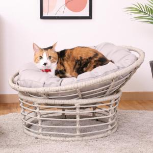 マクラメ猫ハンモック ハンギングベッド 猫ベッド キャットベッド ハンモック マクラメ編み キャットハンギングベッド ドレープ 猫