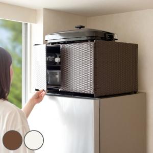 dinos（ディノス） 光沢仕上げ・冷蔵庫上ストッカー 幅63cm（脚部65cm