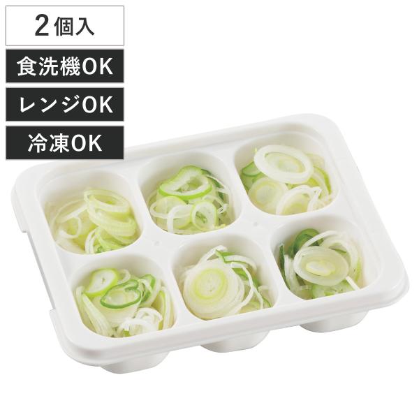 保存容器 20ml×6 冷凍つくりおき小分けトレー 20×6ブロック 2個組 （ プラスチック 食洗...