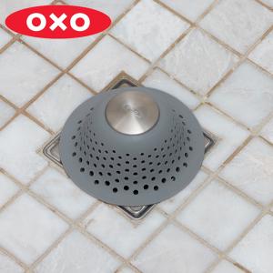 OXO シリコンヘアキャッチャー （ オクソー 排水口カバー ヘアキャッチャー シリコン お風呂 ）｜livingut
