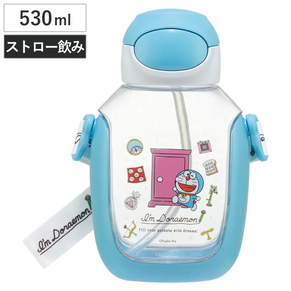 水筒 530ml ワンプッシュストローボトル DRラインデザイン （ ドラえもん ワンプッシュ スト...