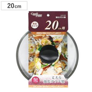 パール金属 クックプラス 強化ガラス蓋 20cm用 HC-258 / ガラス蓋 強化