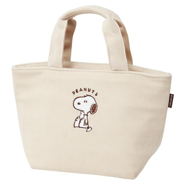 ランチバッグ コーデュロイ生地ランチバッグ SNOOPY （ スヌーピー 保冷バッグ 保冷ランチバッ...