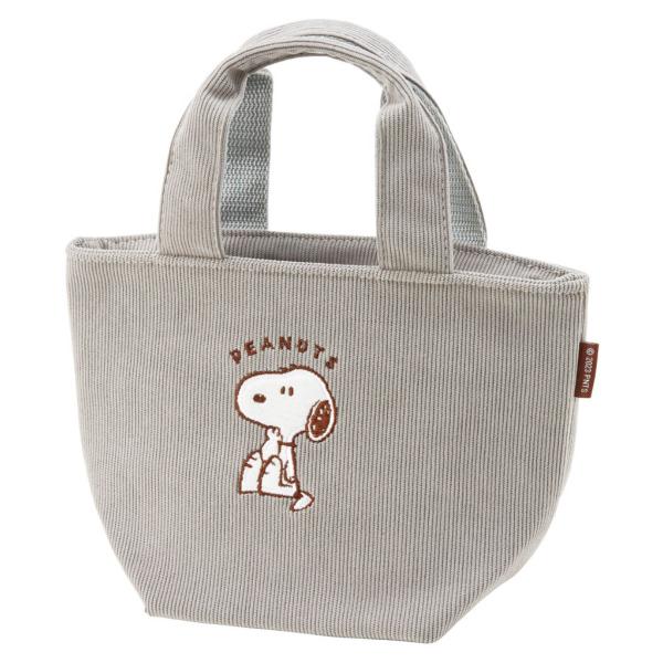 ランチバッグ コーデュロイ生地保温バッグ SNOOPY （ スヌーピー 保冷バッグ 保冷ランチバッグ...