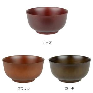 どんぶり 木目 羽反型 山中塗 樹脂製 木製風...の詳細画像2