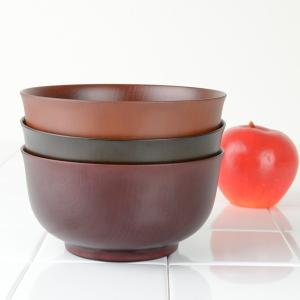 どんぶり 木目 羽反型 山中塗 樹脂製 木製風...の詳細画像5