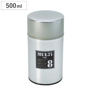 茶筒 500ml MULTI CAN 大 （ ブリキ 日本製 保存容器 ブリキ缶 お茶 お茶容器 茶葉容器 保存缶 茶缶 キャニスター 保存 容器 ）｜livingut