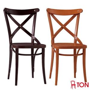 ■在庫限り・入荷なし■ ダイニングチェア　曲げ木チェア　クロスバック　TON　チェコ製 （ トーネット トン THONET 曲げ木 曲げ木チェアー ）｜livingut