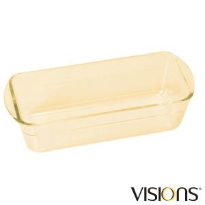 パウンドケーキ型 28cm VISIONS 耐熱ガラス （ 食洗機対応 電子レンジ対応 オーブン対応 耐熱皿 オーブンウェア ）｜livingut