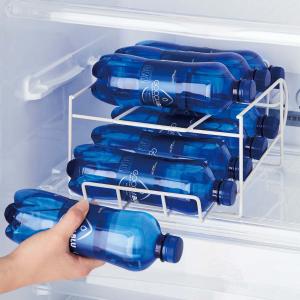 ボトルストッカー コロガシーナ ペットボトル用 （ 最大8本収納 500〜600ml 丸型ボトル専用 冷蔵庫収納 ペットボトル 収納 ラック ホルダー ボトルラック ）