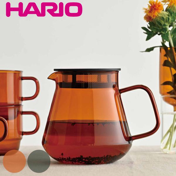 ハリオ ティー&amp;コーヒーサーバー 600ml HARIO COLORS 耐熱ガラス （ 電子レンジ対...
