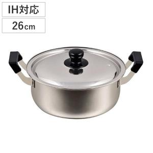 パール金属 両手鍋 36cm ガス火専用 アルミ大型鍋 クックオール