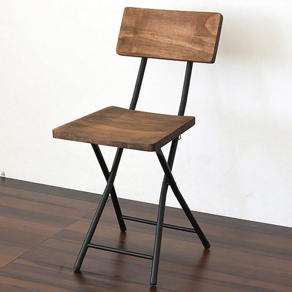 折りたたみチェア　椅子　GRANT　天然木　スチールフレーム　座面高45.5cm （ チェア チェア...
