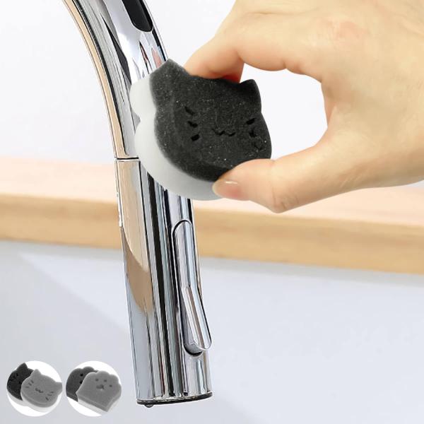 キッチンスポンジ メラミンスポンジ ネコさんセット 12個入 （ スポンジ クリーナー キッチン ね...